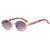 Streetwear Solid Color Pc Round Frame Full Frame Women's Sunglasses