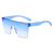 Streetwear Solid Color Pc Square Frameless Men's Sunglasses