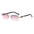 Streetwear Solid Color Pc Square Frameless Women's Sunglasses