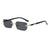 Streetwear Solid Color Pc Square Frameless Women's Sunglasses