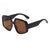 Streetwear Solid Color Pc Square Full Frame Women's Sunglasses