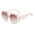 Streetwear Solid Color Pc Square Full Frame Women's Sunglasses