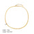 Streetwear Solid Color Stainless Steel Plating Metal 18k Gold Plated Sweater Chain Necklace