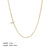 Streetwear Solid Color Stainless Steel Plating Metal 18k Gold Plated Sweater Chain Necklace