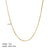 Streetwear Solid Color Stainless Steel Plating Metal 18k Gold Plated Sweater Chain Necklace