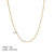 Streetwear Solid Color Stainless Steel Plating Metal 18k Gold Plated Sweater Chain Necklace