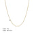 Streetwear Solid Color Stainless Steel Plating Metal 18k Gold Plated Sweater Chain Necklace