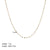 Streetwear Solid Color Stainless Steel Plating Metal 18k Gold Plated Sweater Chain Necklace