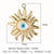 Streetwear Sun Titanium Steel Plating Inlay Rhinestones Zircon 18k Gold Plated Jewelry Accessories