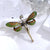 Streetwear Tortoise Animal Dragonfly Alloy Inlay Rhinestones Unisex Brooches