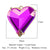 Streetwear Water Droplets Heart Shape Copper Plating Inlay Glass Stone 18k Gold Plated Charms Jewelry Accessories