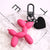 Style Love Electroplated Blow Dog Keychain Couple Girlfriend DIY Key Chain Bag Pendant Accessories Small Gift