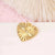 Style New 14K Gold Cut Surface Refraction Color Zircon Heart-Shaped Pendant   Pendant Wholesale