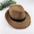 Summer Hat Breathable Raw Edge Straw Hat Retro Jazz Hat Small Top Hat