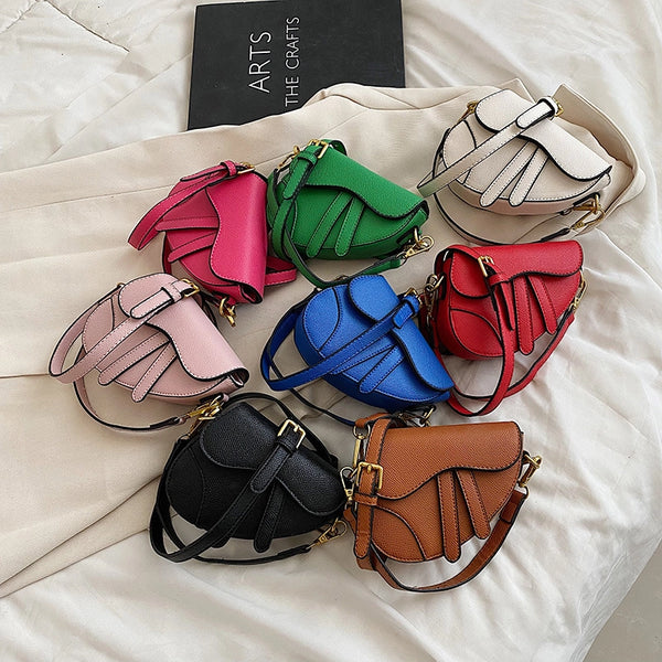 Summer New Candy Color Hand Carrying Messenger Saddle Bag