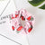 Summer Trend Element Hair Ring Korean Cute Fruit Strawberry Avocado Watermelon Thin Pig Large Intestine Ring Fat Sausage Ring