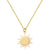 Sunflower Stainless Steel Necklace Female Geometric Necklace Wholesale