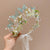 Super Fairy Beauty Children's Headwear Beautiful Wreath Head Flower Children's Hair Accessories Mori Girls' Performance Host Holiday Wristlet Hair Hoop