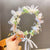 Super Fairy Beauty Children's Headwear Beautiful Wreath Head Flower Children's Hair Accessories Mori Girls' Performance Host Holiday Wristlet Hair Hoop