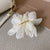 Super Fairy Elegant Chiffon Flower Hairpin Summer Back Head Ponda Tail Clip Headwear Advanced Sense Simple  Hair Accessories