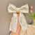 Super Fairy White Pearl Headband Female  Lace Headband Wide Edge Hairpin Female Bow Back Head Hairpin Headdress