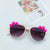 Sweet Artistic Flower Pc Resin Oval Frame Full Frame Kids Sunglasses