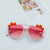 Sweet Artistic Flower Pc Resin Oval Frame Full Frame Kids Sunglasses