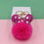 Sweet Artistic Solid Color Alloy Plush Women's Keychain