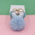 Sweet Artistic Solid Color Alloy Plush Women's Keychain