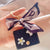 Sweet Bag Flower Bow Knot Pu Leather Women's Keychain