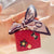 Sweet Bag Flower Bow Knot Pu Leather Women's Keychain