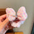 Sweet Bow Knot Cloth Inlay Rhinestones Hair Tie