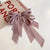 Sweet Bow Knot Cloth Organza Inlay Artificial Pearls Hair Clip 1 Piece