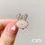 Sweet Butterfly Alloy Plating Inlay Artificial Pearls Rhinestones Hair Claws