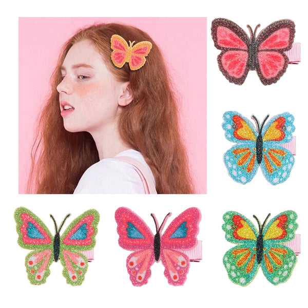 Sweet Butterfly Cloth Hair Clip