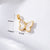 Sweet Butterfly Copper Plating 14k Gold Plated Jewelry Accessories