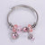 Sweet Classic Style Ice Cream Heart Shape Elephant Stainless Steel Alloy Beaded Epoxy Inlay Rhinestones Bracelets