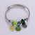 Sweet Classic Style Ice Cream Heart Shape Elephant Stainless Steel Alloy Beaded Epoxy Inlay Rhinestones Bracelets