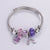 Sweet Classic Style Ice Cream Heart Shape Elephant Stainless Steel Alloy Beaded Epoxy Inlay Rhinestones Bracelets