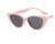 Sweet Color Block Uv400 Resin Cat Eye Full Frame Women's Sunglasses