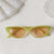 Sweet Color Block Uv400 Resin Cat Eye Full Frame Women's Sunglasses