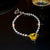 Sweet Colorful Rectangle Copper Inlay Zircon Bracelets