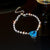 Sweet Colorful Rectangle Copper Inlay Zircon Bracelets