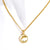 Sweet Constellation Stainless Steel Plating Inlay Shell 18k Gold Plated Pendant Necklace