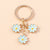 Sweet Daisy Alloy Plating Bag Pendant Keychain 1 Piece