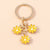 Sweet Daisy Alloy Plating Bag Pendant Keychain 1 Piece