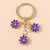 Sweet Daisy Alloy Plating Bag Pendant Keychain 1 Piece