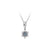 Sweet Doll Constellation Crown Sterling Silver Artificial Gemstones Pendant Necklace In Bulk