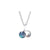 Sweet Doll Constellation Crown Sterling Silver Artificial Gemstones Pendant Necklace In Bulk