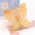 Sweet Double Layer Butterfly Grab Clip Female Temperament Half-cloak Hair Clip Advanced Sense Frosted Gradient Back Head Shark Clip